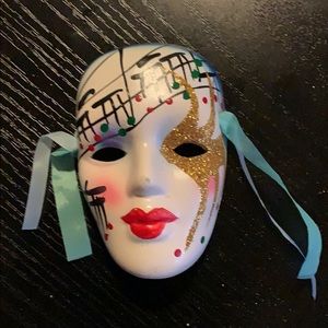 New Orleans mini ceramic vintage mask